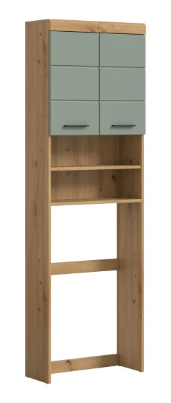 Waschmaschinenaufsatz Scout Xonox - Artisan Eiche & Salbeigrün - 63x191x24 cm