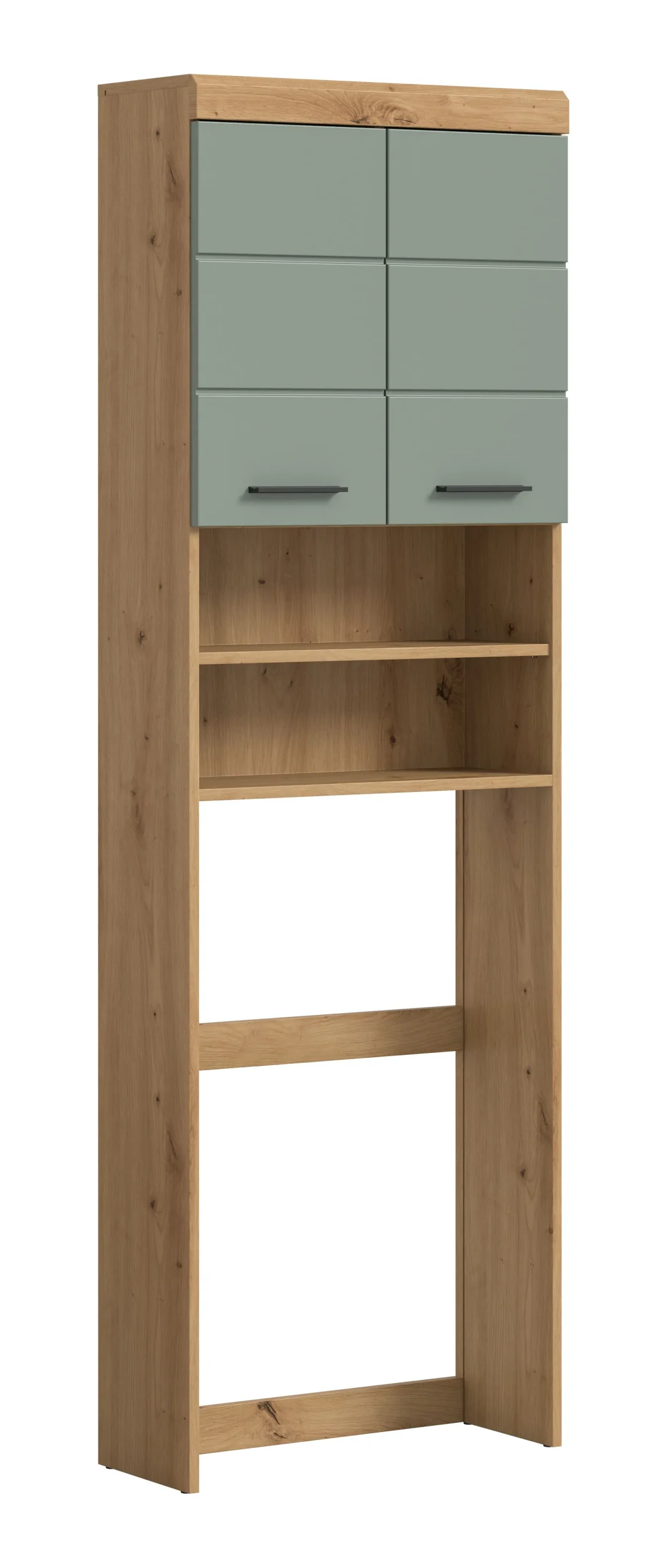 Waschmaschinenaufsatz Scout Xonox - Artisan Eiche & Salbeigrün - 63x191x24 cm