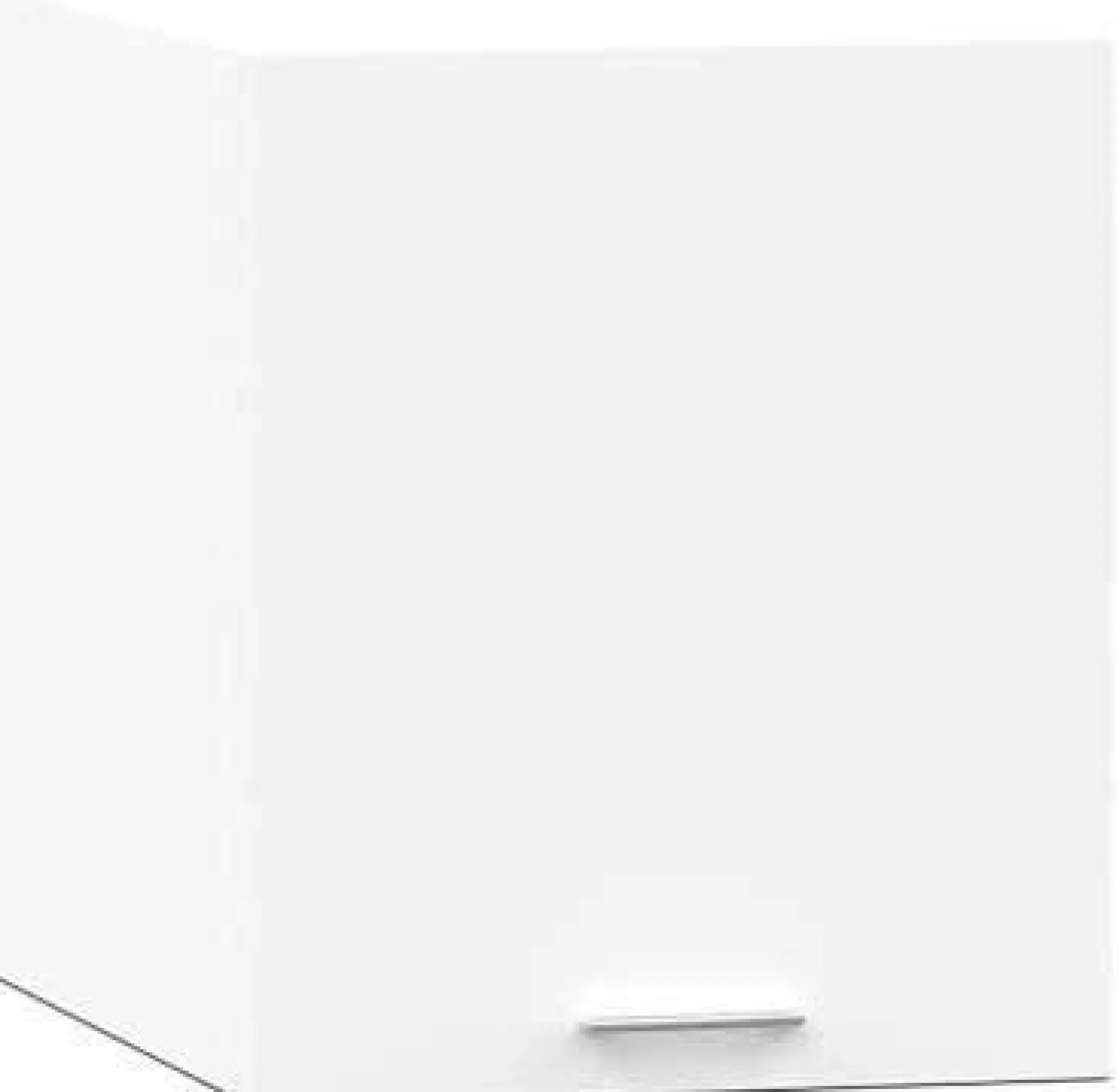 Waschmaschinenschrankaufsatz Linea - 50x67x58cm - 1 Tür - weiß