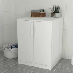 Waschmaschinenschrank Brisa - 70x67x90cm - 2 Türen - weiß