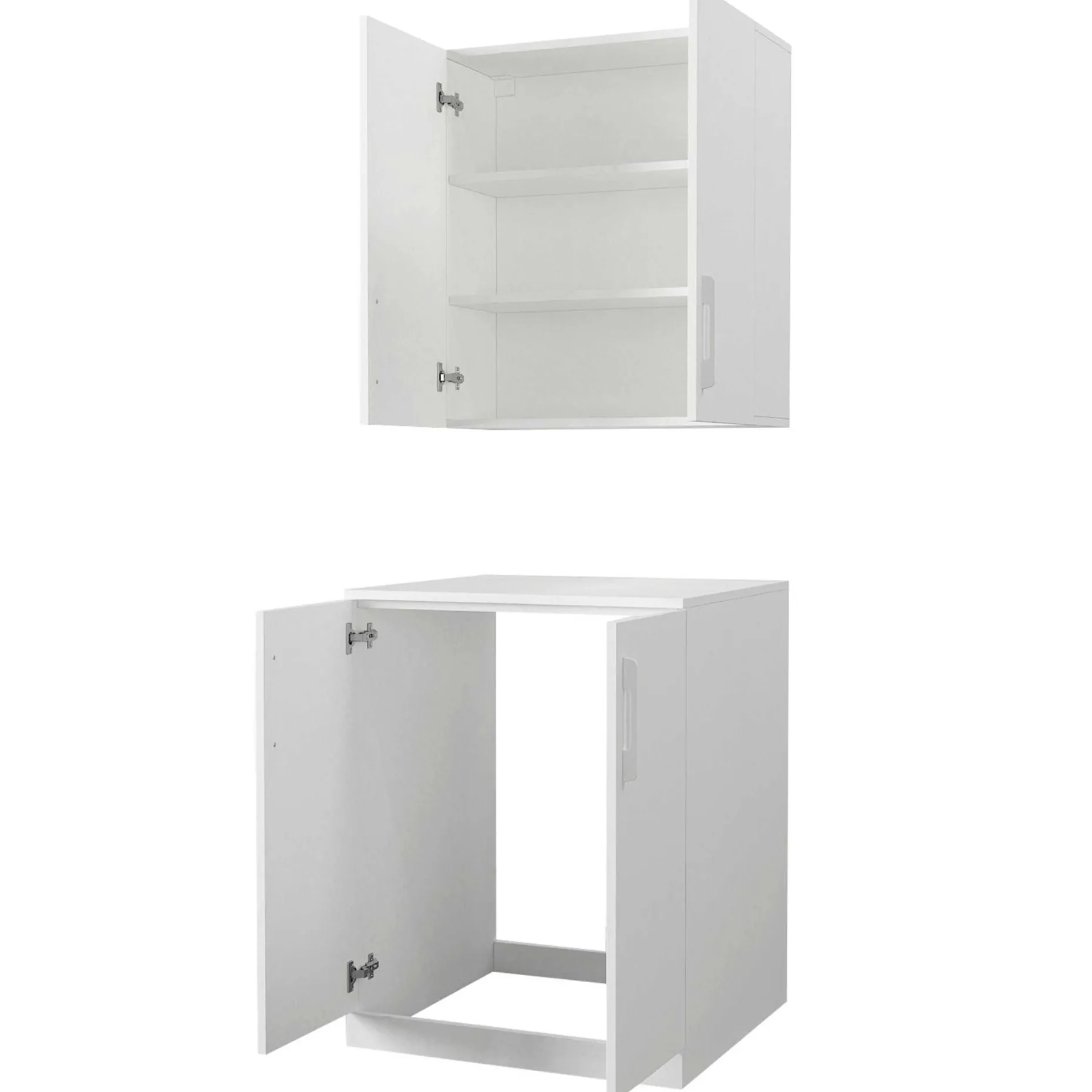 Waschmaschinenschrank Brisa - 70x67x90cm - 2 Türen - weiß
