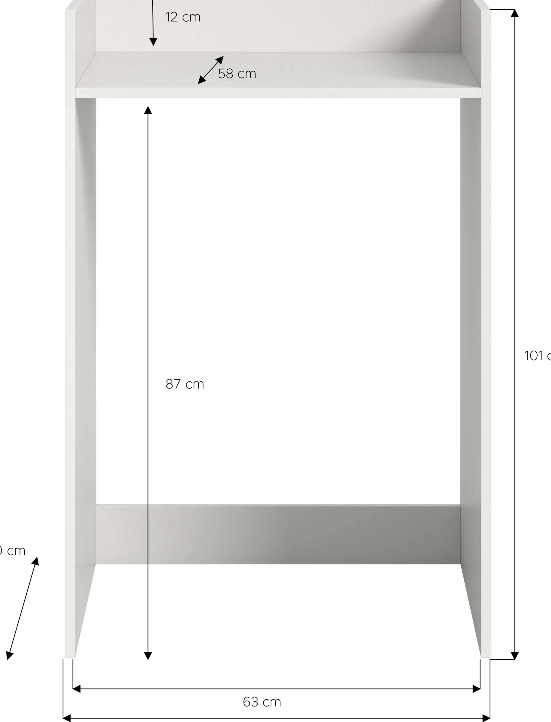 Waschmaschinenschrank Free Xonox - Weiß - 60x101x60 cm