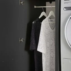 Waschmaschinenschrank-Kombination Laundreezy | 168 x 68 x 200 cm | Anthrazit