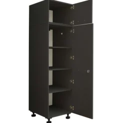 Waschmaschinenschrank-Kombination Laundreezy | 168 x 68 x 200 cm | Anthrazit