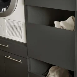 Waschmaschinenschrank-Kombination Laundreezy | 118 x 68 x 200 cm | Anthrazit