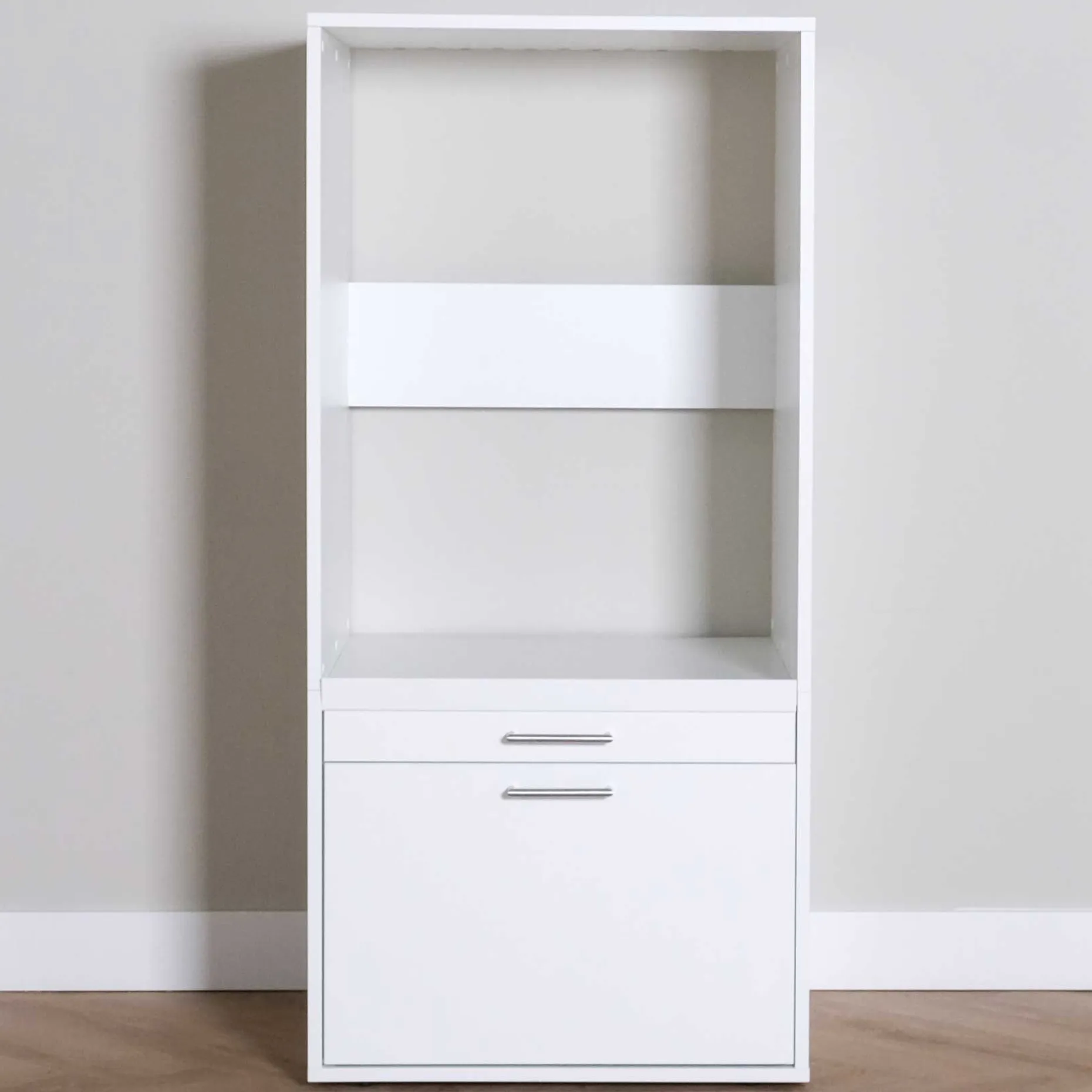Waschmaschinenschrank Linea - 66x67x142cm - weiß