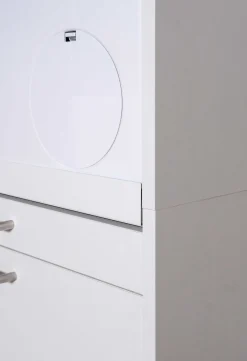 Waschmaschinenschrank Linea - 66x67x142cm - weiß