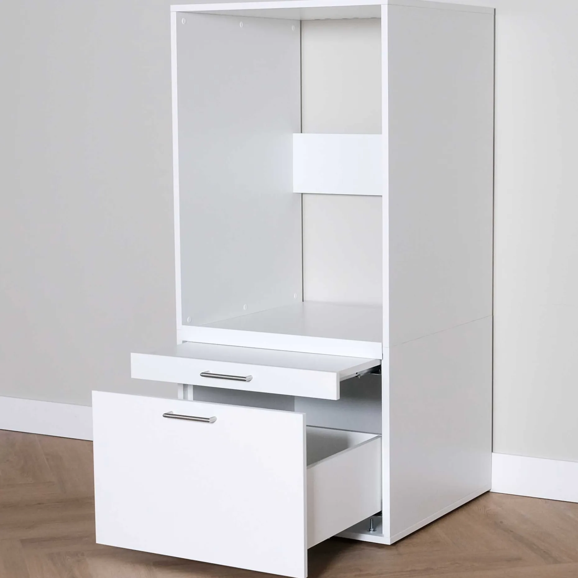 Waschmaschinenschrank Linea - 66x67x142cm - weiß