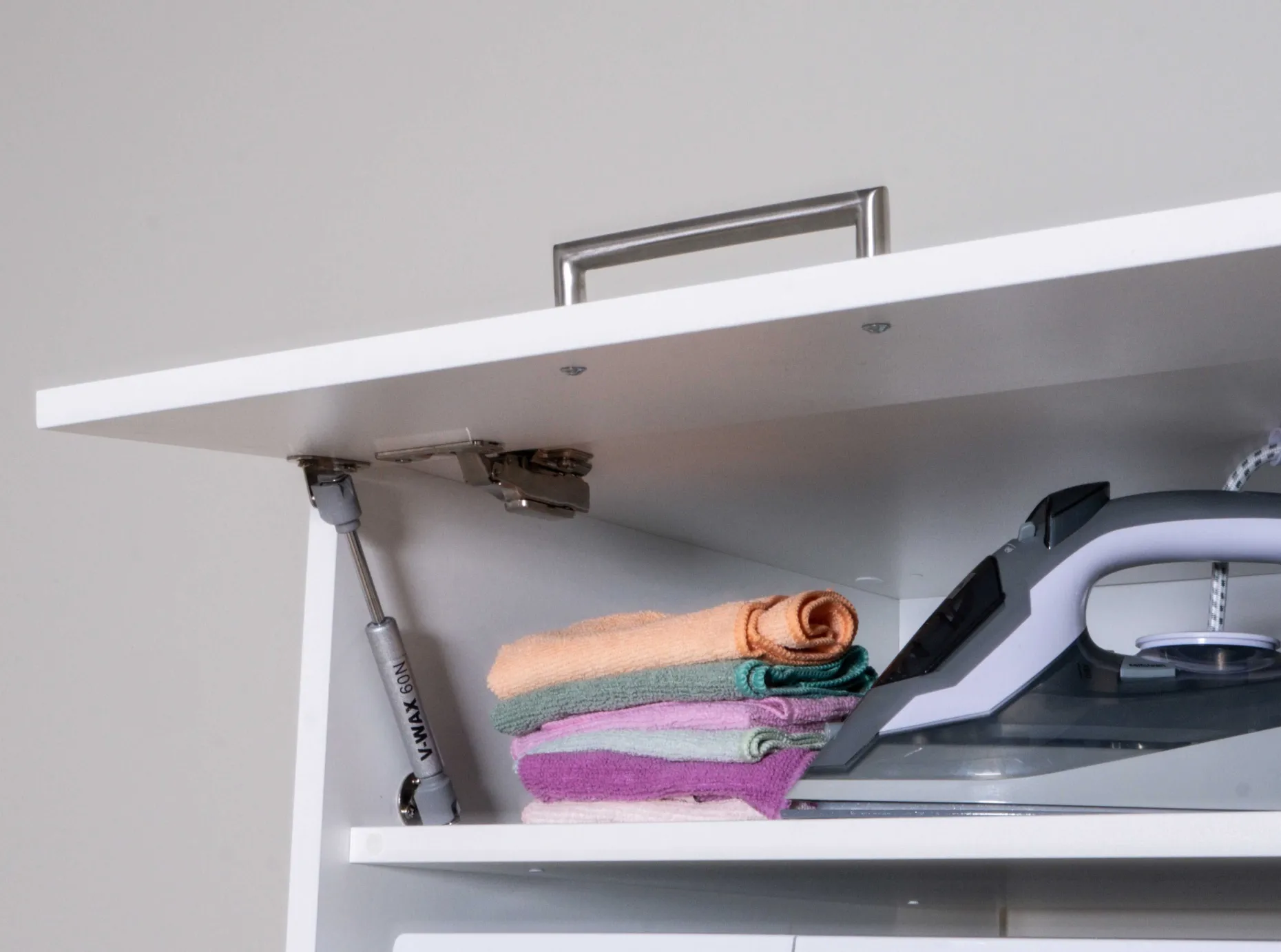 Waschmaschinenschrank Linea - 66x67x200cm - weiß