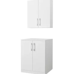 Emob Waschmaschinenschränke Brisa - 70x27x80cm und 70x67x90cm -