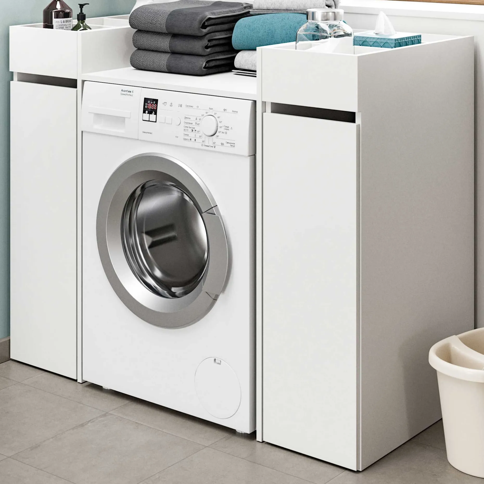 Waschmaschinenverkleidung Free Xonox - Weiß - 124x101x60 cm