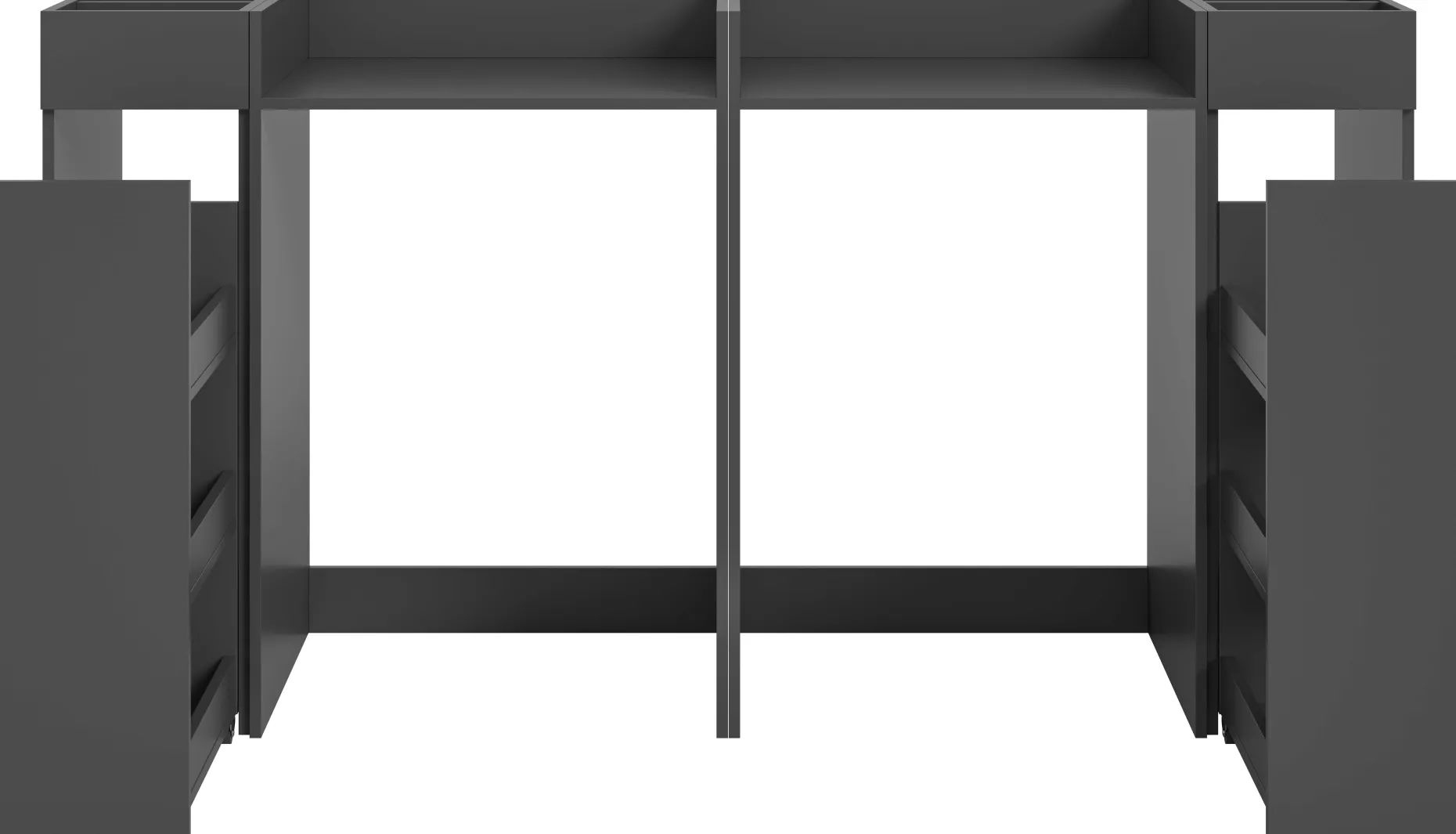Waschmaschinenverkleidung Free Xonox - Anthrazit - 190x101x60 cm