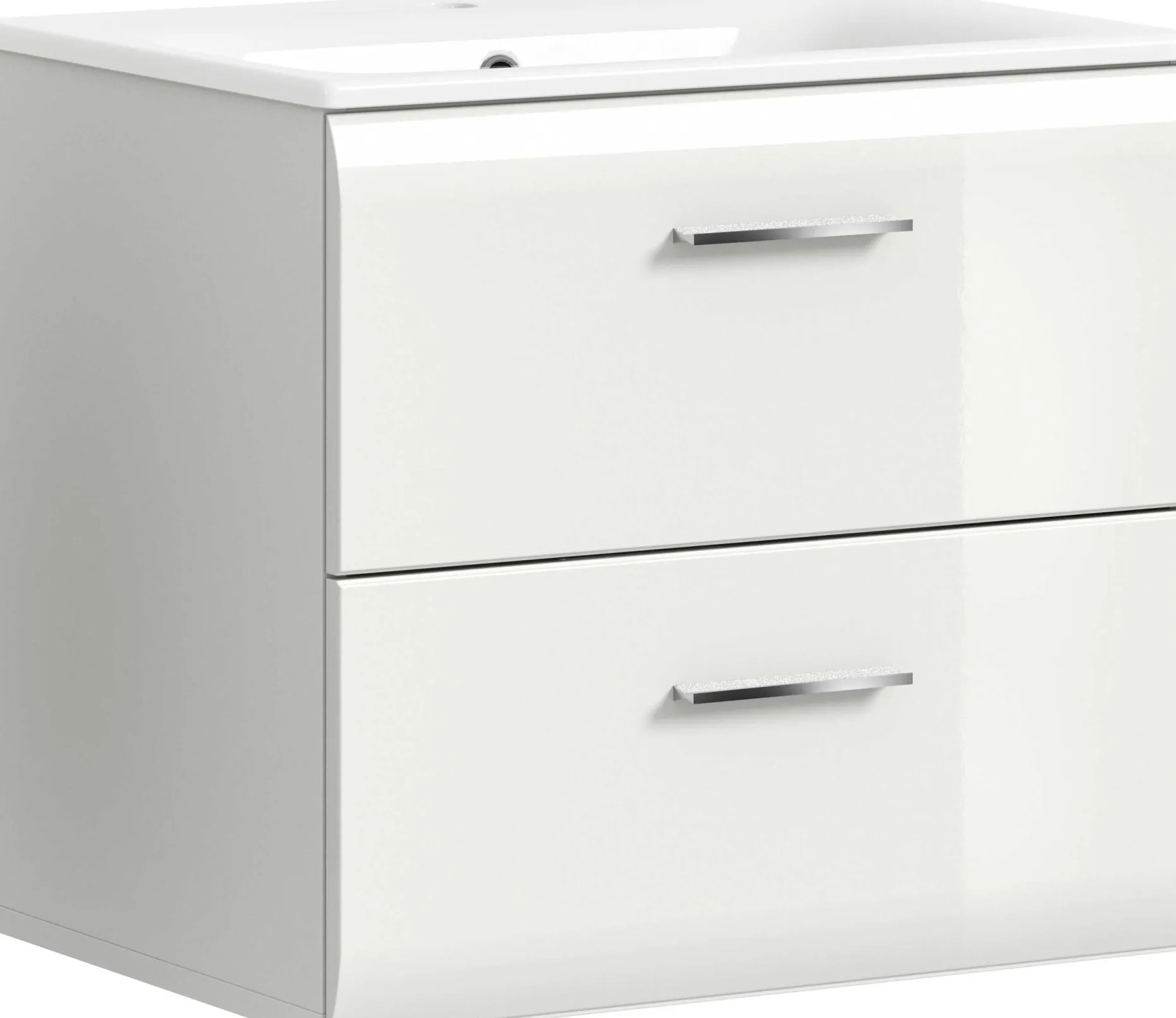 Waschtisch Ice von Xonox – Hochglanz Weiß – 60x55x46 cm