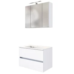 Waschtisch-Möbel-Set Brama 80cm - weiß