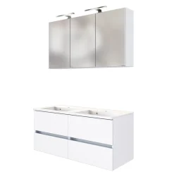 Waschtisch-Möbel-Set Brama 120cm - weiß