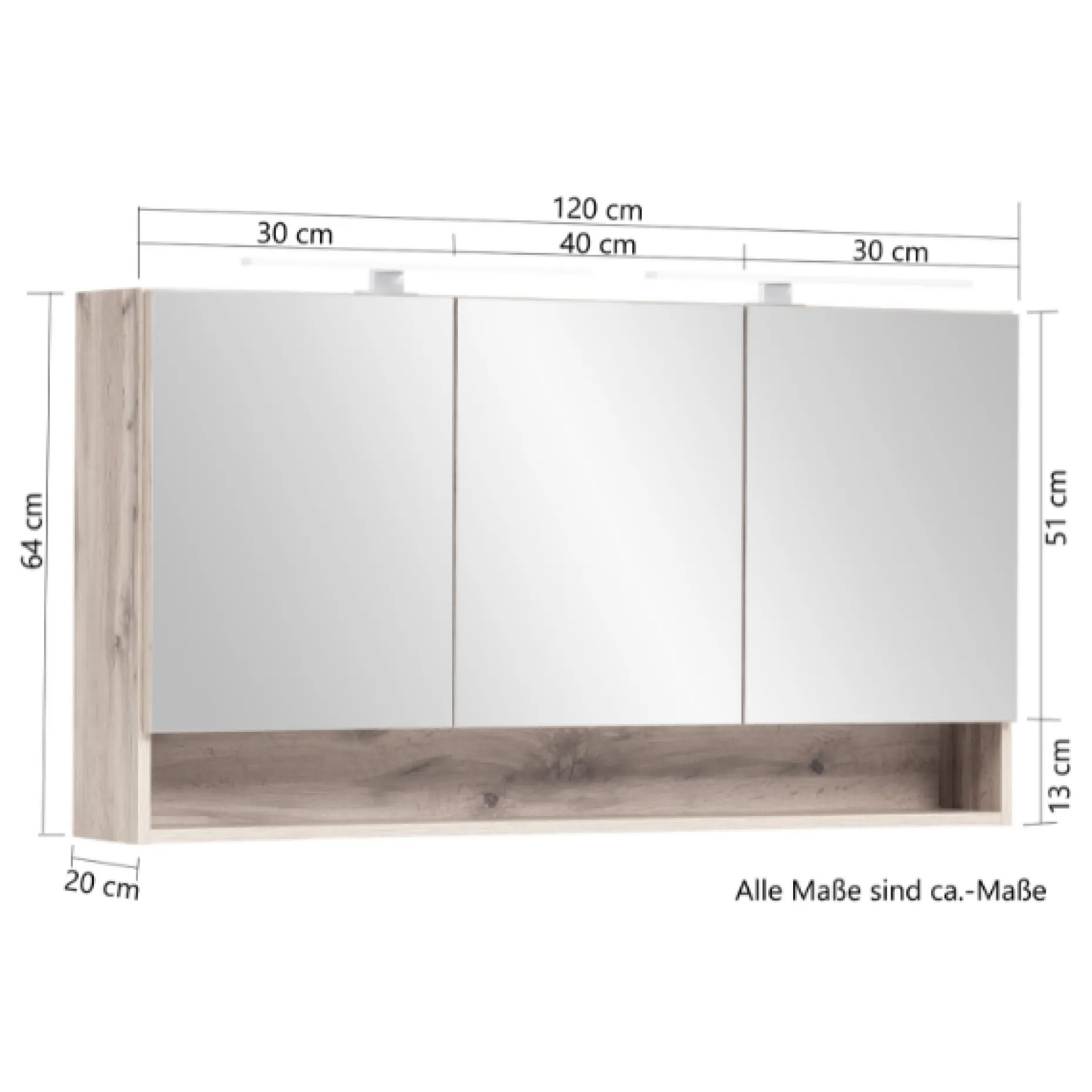 Waschtisch-Set Kaprun | Waschtischschrank, Spiegelschrank | Graphitgrau