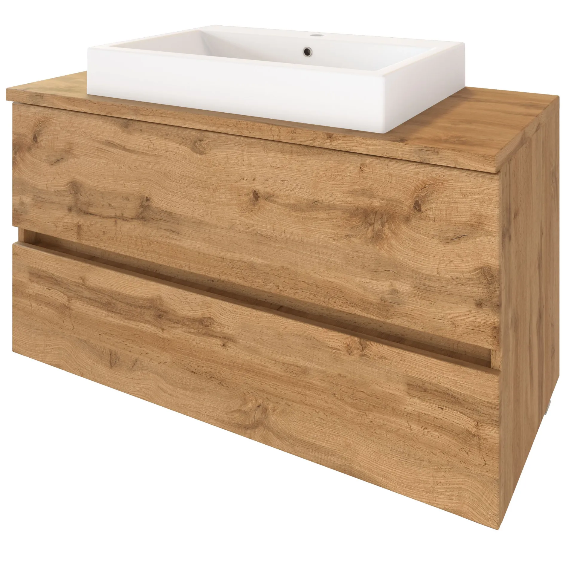 Held Waschtisch-Set Pienza | Spiegelschrank, Waschtischunterschrank | Wotan Oak Design
