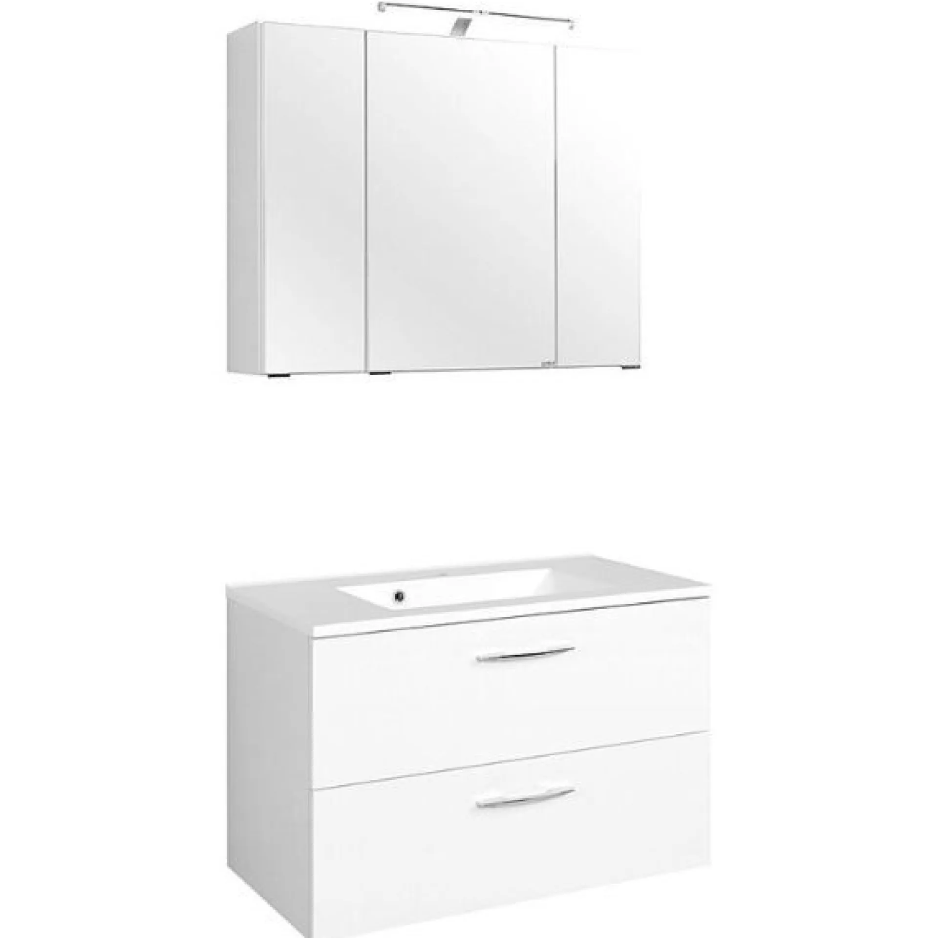 Held Waschtisch-Set Portofino | Waschtisch mit Waschbecken und Spiegelschrank |