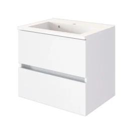 Waschtischunterschrank Brama 60cm 2 Schubladen - weiß