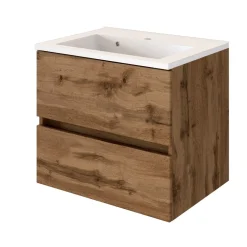 Waschtischunterschrank Brama 60cm 2 Schubladen - wotan eiche