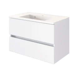 Waschtischunterschrank Brama 80cm 2 Schubladen - weiß