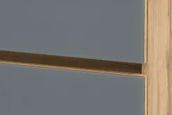 Waschtischunterschrank Helina 80cm mit 2 Schubladen - Eiche/grau