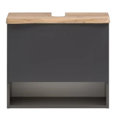 Waschtischunterschrank Karan 61cm 1 Schublade - anthrazit/quecksilber