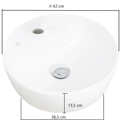 Waschtischunterschrank Karan 121cm mit 2 Waschbecken und 2 Schubladen - anthrazit/eiche