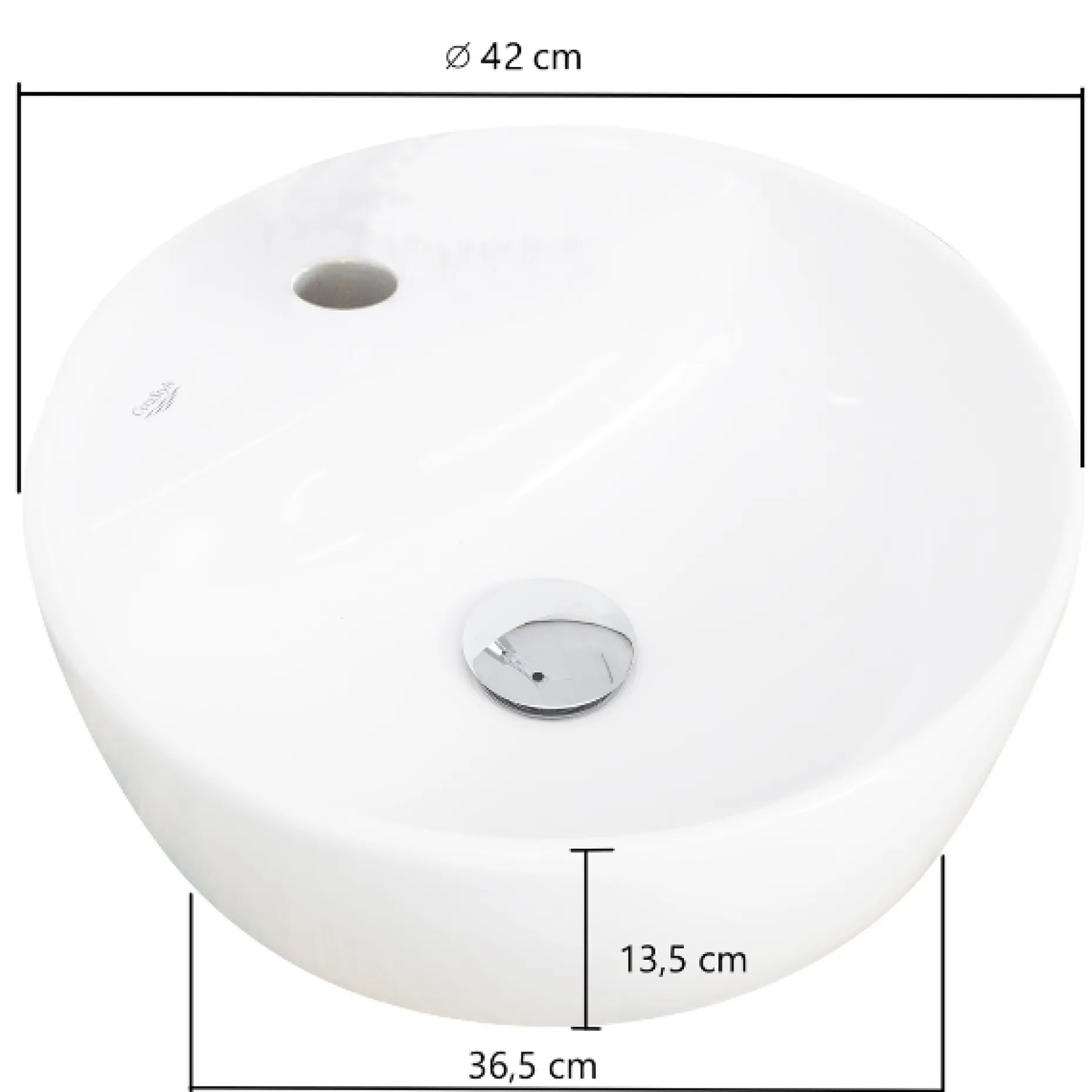 Waschtischunterschrank Karan 121cm mit 2 Waschbecken und 2 Schubladen - anthrazit/eiche