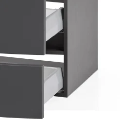 Waschtischunterschrank Kornel 80cm grau Waschtisch - graphitgrau