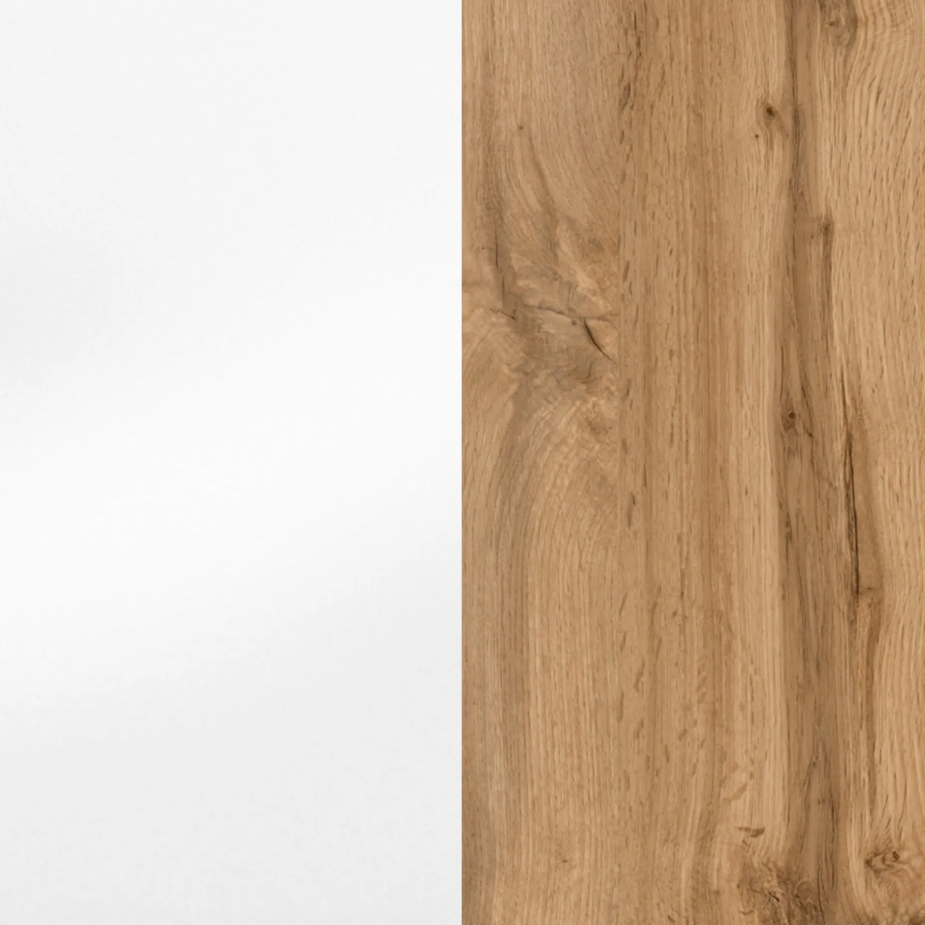 Waschtischunterschrank Luna 60cm 2 Schubladen - Eiche/Weiß
