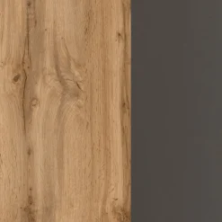 Waschtischunterschrank Luna 120cm mit Doppelwaschbecken und 4 Schubladen - graphit/quecksilber