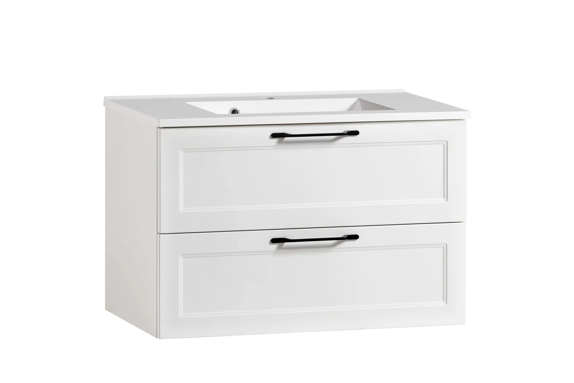 Waschtischunterschrank Meran | 80 x 47 x 56 cm | Weiß