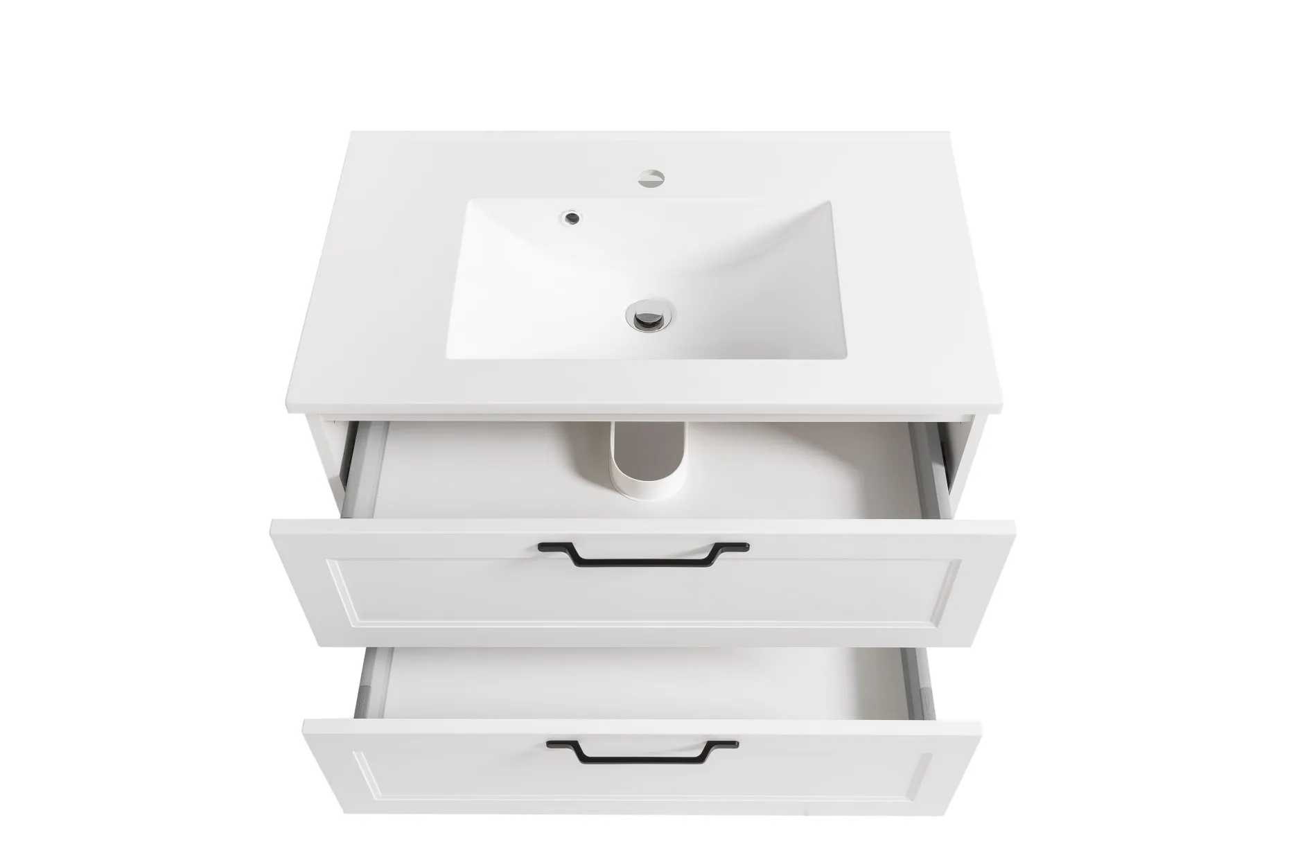 Waschtischunterschrank Meran | 80 x 47 x 56 cm | Weiß