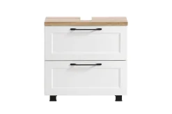 Waschtischunterschrank Meran | 60 x 35 x 55 cm | Weiß