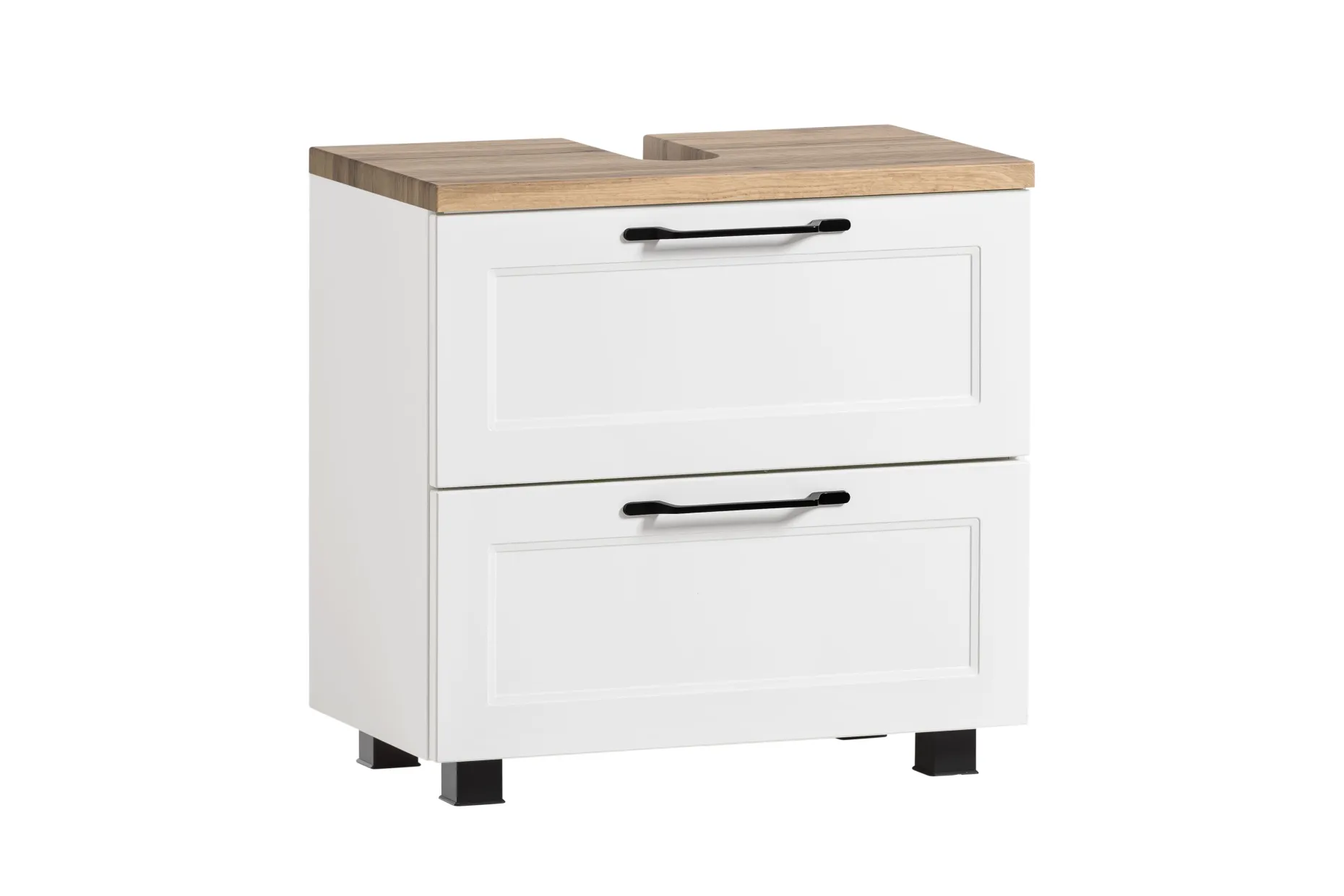 Waschtischunterschrank Meran | 60 x 35 x 55 cm | Weiß