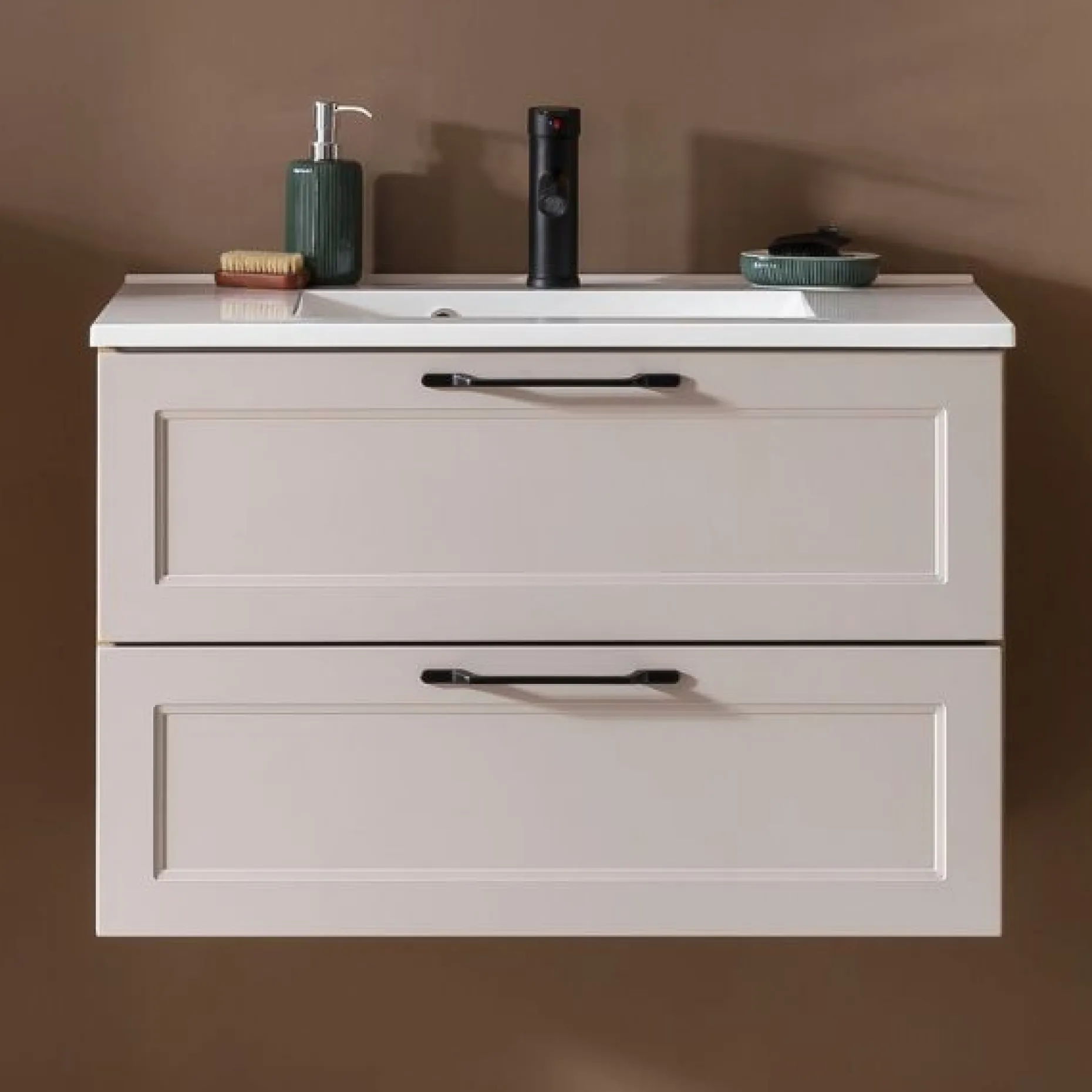 Waschtischunterschrank Meran | 80 x 47 x 56 cm | Farbe Kaschmir