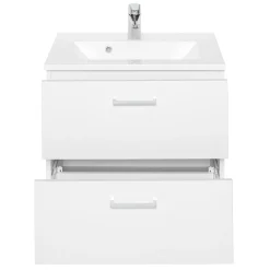 Waschtischunterschrank Ricca 60cm 2 Schubladen - weiß