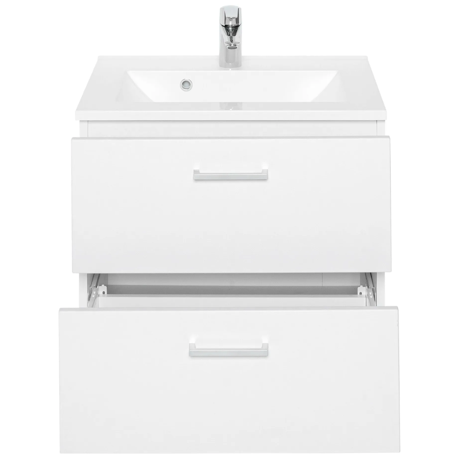 Waschtischunterschrank Ricca 60cm 2 Schubladen - weiß