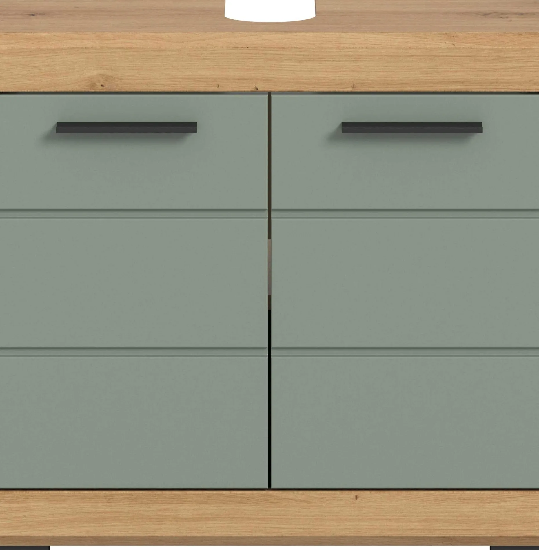 Waschtischunterschrank Scout Xonox - Sage Grün Artisan Eiche - 60x56x34 cm