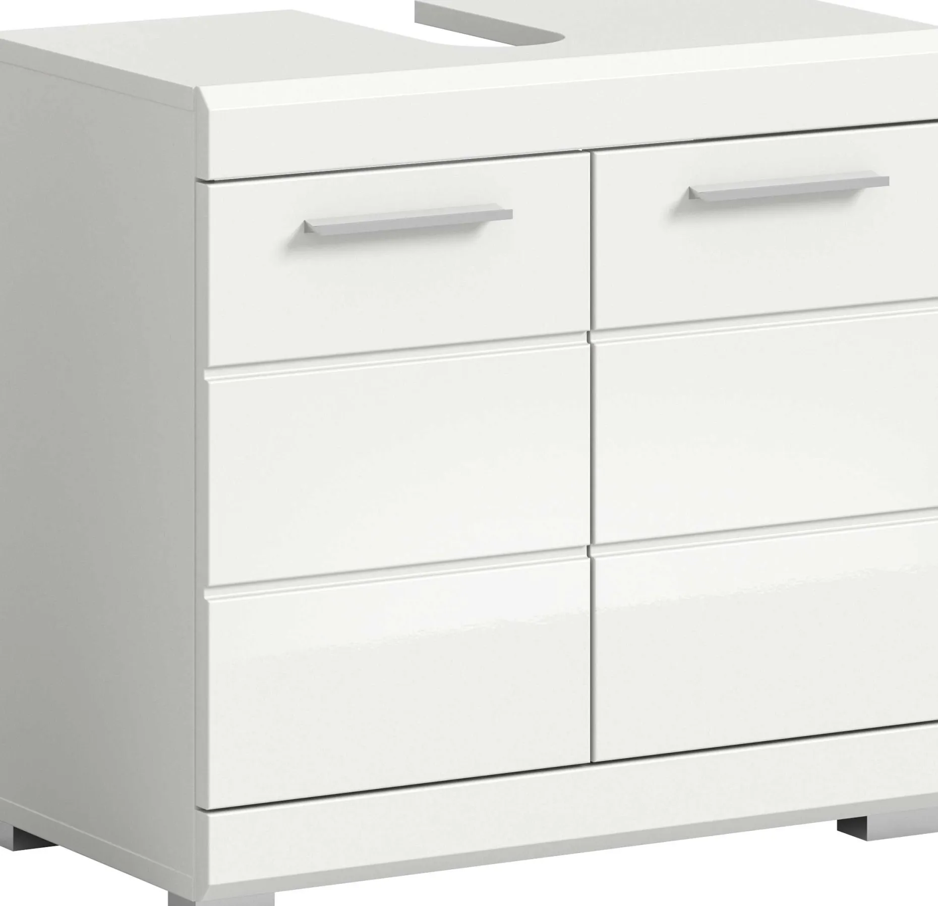 Waschtischunterschrank Scout Xonox - Weiß Hochglanz - 60x56x34 cm