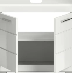 Waschtischunterschrank Scout Xonox - Weiß Hochglanz - 60x56x34 cm