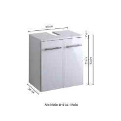 Waschtischunterschrank Small 50cm - hochglänzend lila