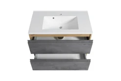 Waschtischunterschrank Varese | 80 x 47 x 56 cm | Eiche Wotan / Betondesign