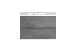 Waschtischunterschrank Varese | 80 x 47 x 56 cm | Eiche Wotan / Betondesign
