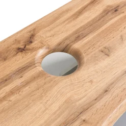 Waschtischunterschrank Vikas 61cm 2 Schubladen - anthrazit/eick