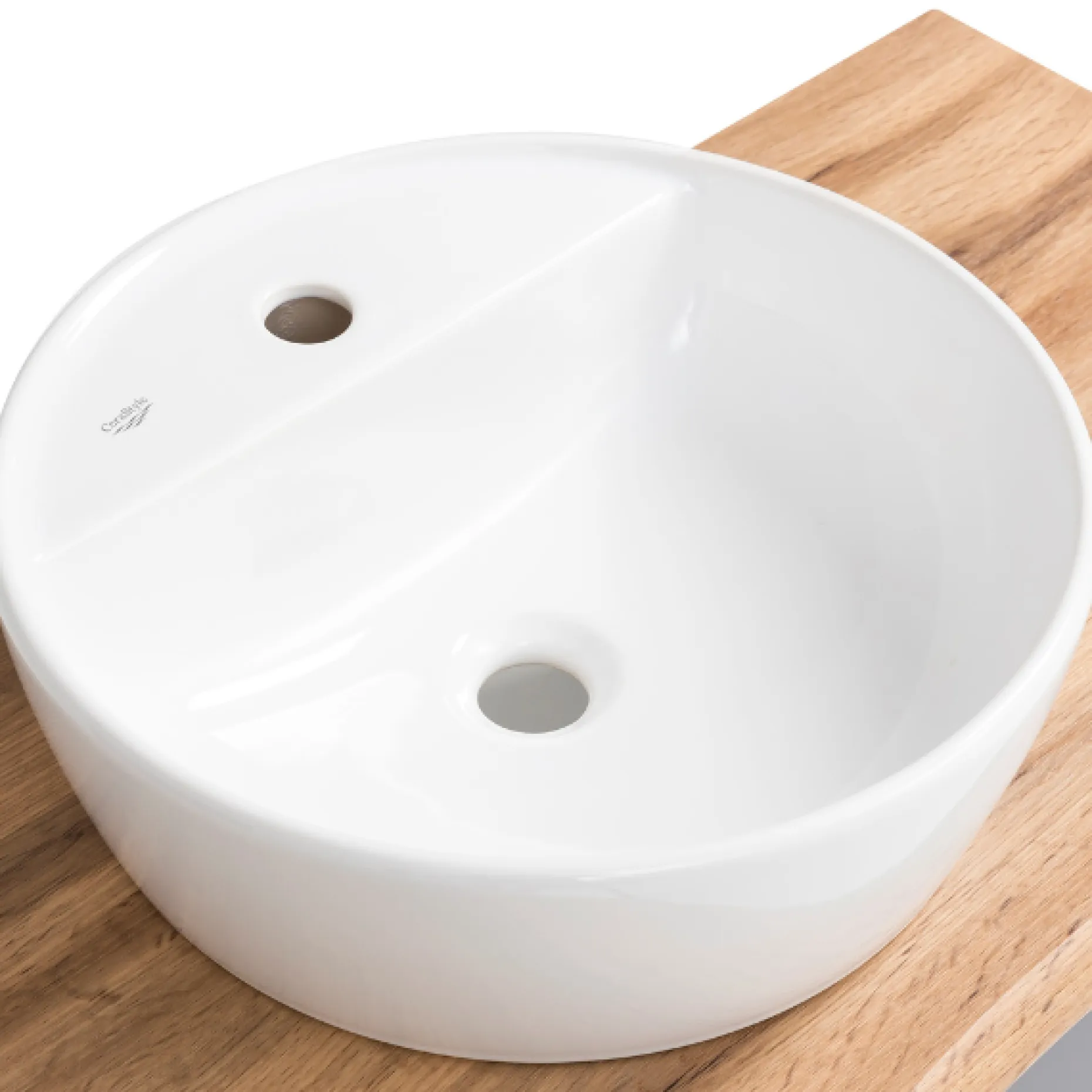 Waschtischunterschrank Vikas 101cm 2 Schubladen - anthrazit/pfirsich