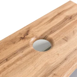 Waschtischunterschrank Vikas 101cm 2 Schubladen - anthrazit/pfirsich