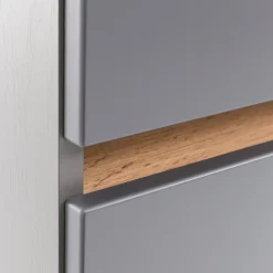 Waschtischunterschrank Vikas 121cm 4 Schubladen - anthrazit/gelb