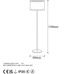 Emob Way Stehlampe | METALLGEHÄUSE | Vintage